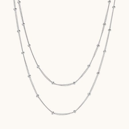 Lume Necklace Layering Set Silver